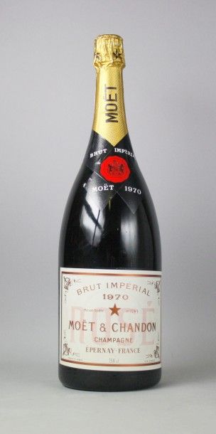 null 1 magnum Champagne Moët & Chandon Rosé 1970 Etui d'origine
