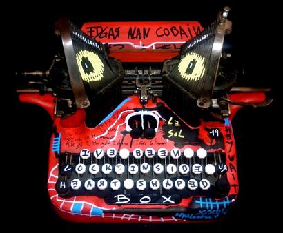 null Galadriel GESTIN "Edgar Al(L)an Cobain-Face A" (Acrylique sur machine à écrire...