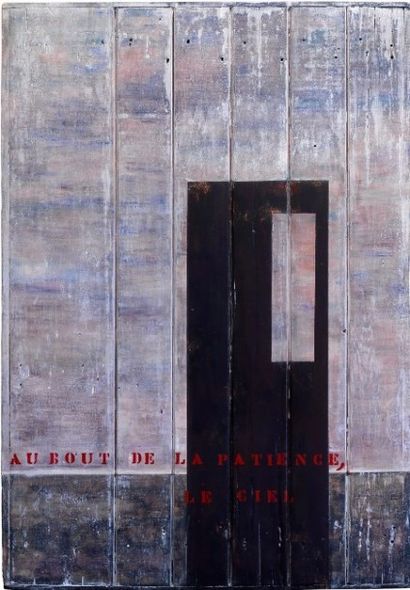 null Maureen DENIAU "Au bout de la patience" Acrylique sur bois 75x110 cm 