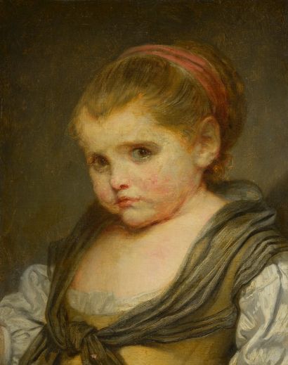 null Jean-Baptiste GREUZE (Tournus, 1725 - Paris, 1805)

Petite fille en buste

Toile

42...