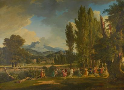 null Pierre-Henri de VALENCIENNES (Toulouse, 1750 - Paris, 1819)
La danse autour...