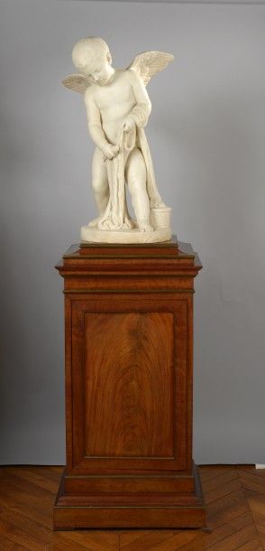 null Pietro TENERANI ( Carrare 1789 - Rome 1869)
Deux statues formant pendants en...