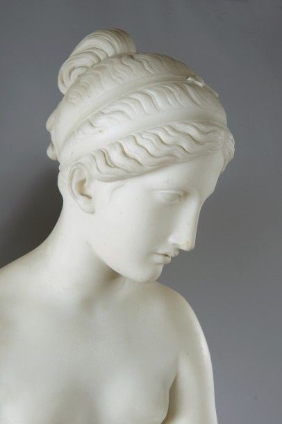 null Pietro TENERANI (Carrare 1789 - Rome1869) :
Statue en marbre de Carrare représentant...