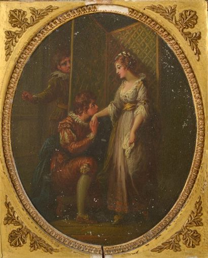 null William HAMILTON (Chelsea, 1751 - Londres, 1801)
Le baiser de Candide et Cunégonde...