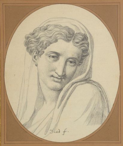 null Jacques Louis DAVID (Paris 1748 – Bruxelles 1825)

Femme coiffée d’un voile

Crayon...