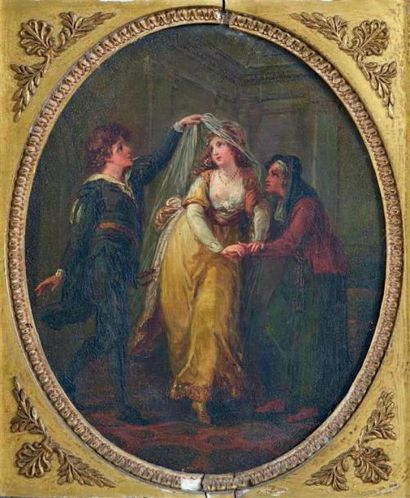 William HAMILTON (Chelsea, 1751 - Londres, 1801) Le baiser de Candide et Cunégonde
-...