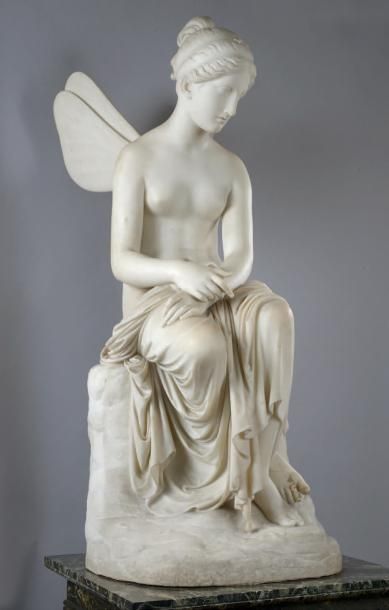 Pietro TENERANI (Carrare, 1789 - Rome, 1869) Statue en marbre de Carrare représentant...