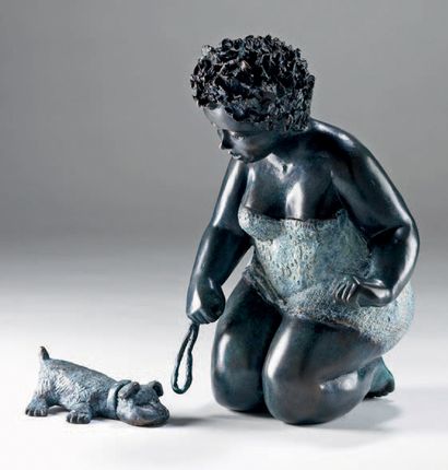 MIMI - Michèle Peyre Avance Daisy!
Sculpture en bronze.
28 x 16 x 16 cm