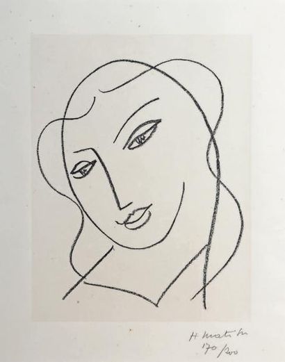 Henri MATISSE (1869-1954) Étude pour la vierge «tête voilée».
(Duthuit - Matisse...