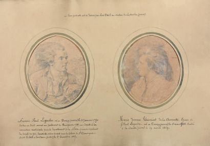 Attribué à Henri Pierre DANLOUX (1753-1809) Portrait de François Auguste LEGENDRE...