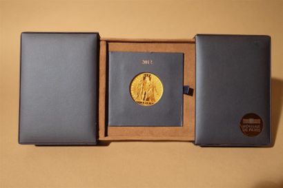 null Pièces de 5 000 euros type Hercule en or, 2012, Monnaie de Paris.
B.U. 75 g....