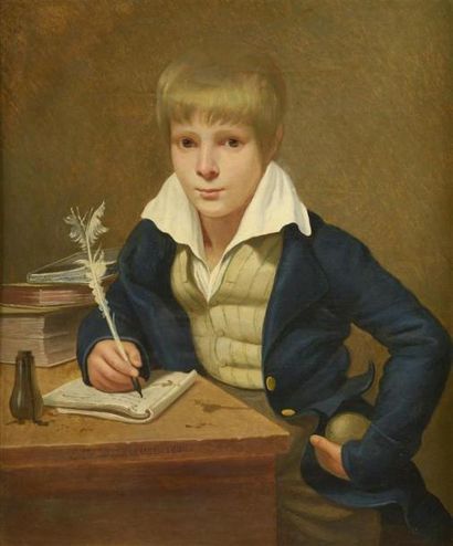null DELECLUZE Etienne-Jean 
Kiel 1781 - Paris 1863

Portrait présumé d'Armand Bertin...
