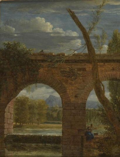 null VALENCIENNES Pierre Henri (attribué à) 
Toulouse 1750 - Paris 1819

Pont enjambant...