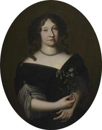 null ECOLE FRANCAISE Seconde Moitié du XVIIe siècle 

Portrait d'une femme de qualité...