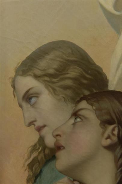 null Henri LEHMANN (1814-1882)
Etude d'anges
Huile sur toile
Signée en bas à gauche...