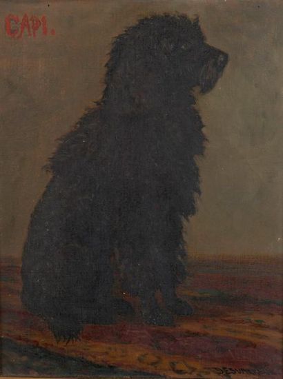 Raymond DESVARREUX (1876-1961) Le chien Capi
Huile sur toile signée en bas à gauche...