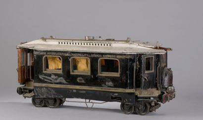 null Maquette d'une voiture de la Compagnie internationale des Wagons Lits et des...