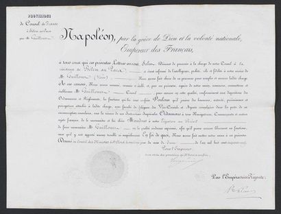 EUGENIE de MONTIJO (1826-1920) Impératrice des Français. Provisions de Consul de...