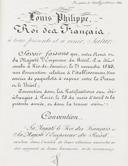 LOUIS-PHILIPPE d'ORLEANS (1773-1850) Roi des Français. Ordonnance du Roi qui prescrit...