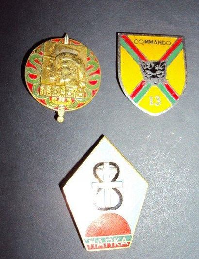 null 13ÉME DEMI BRIGADE DE LÉGION ETRANGÈRE Lot 3 pièces: Commando VN N° 13 formé...