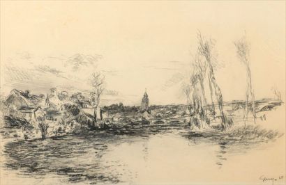 null Paul Elie GERNEZ (1888-1948)

Rivière normande 

Crayon.

Signé en bas à droite...