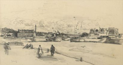 null Paul Elie GERNEZ (1888-1948)

Sortie du port d’Honfleur 

Crayon. 

Signé en...