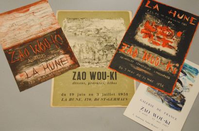 null Zao WOU-KI (1921 – 2013)

4 affiches d’exposition à la Galerie de France en...