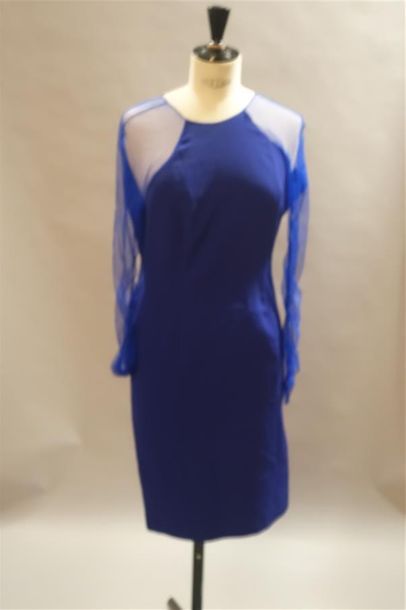 null FYODOR GOLAN : 

Robe bleue, manches en tulle, 

T.8