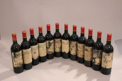 null 12 bouteilles CHÂTEAU CALON SEGUR 1989 3ème GCC Saint Estèphe (caisse bois)...