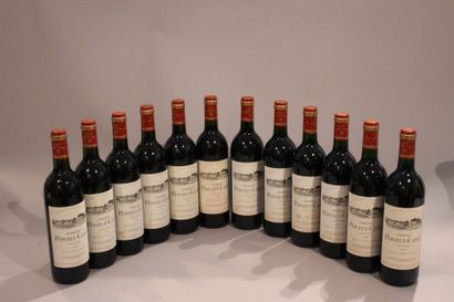null 12 bouteilles CHÂTEAU PONTET CANET 1990 5 ème GCC Pauillac (caisse bois) (étiq...