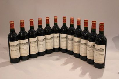 null 12 bouteilles CHÂTEAU PONTET CANET 1990 5 ème GCC Pauillac (caisse bois) (1...