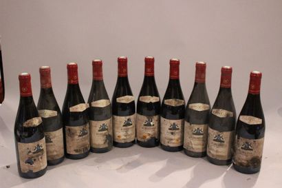 null 10 bouteilles POMMARD 1999 Domaine du Pavillon Albert Bichot (étiq. Abîmées...