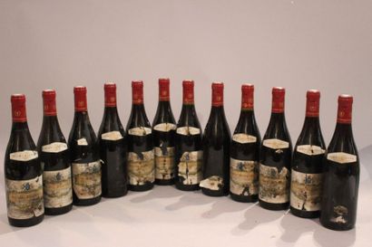 null 12 bouteilles VOSNE ROMANEE Clos Frantin 1999 Domaine du Pavillon Albert Bichot...