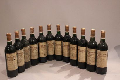 null 12 bouteilles CHÂTEAU BEAUSITE 1990 Saint Estèphe (étiq abîmées)