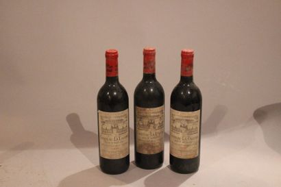 null 3 bouteilles CHÂTEAU LA LAGUNE 1990 3ème GCC Haut Médoc