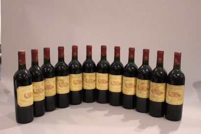 null 12 bouteilles CHÂTEAU PAVILLON ROUGE 1989 second vins du CHÂTEAU Margaux (caisse...