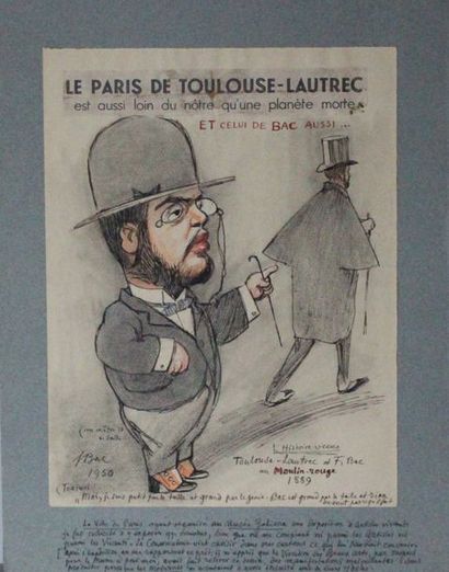 null " Le Paris de Toulouse-Lautrec "				 

Caricature de Toulouse-Lautrec et collage...