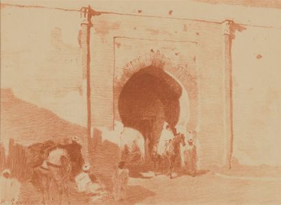 null Robert GENICOT (1890-1981)
Porte au Maroc
Estampe
Signée en bas à gauche.
21,5...