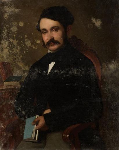 Louis BOULANGER (1806-1867) Portrait d'homme...