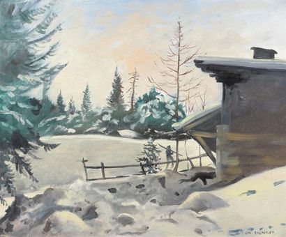 null Maurice EHLINGER (1896-1981)
Paysage d'hiver
Huile sur toile.
Signée en bas...