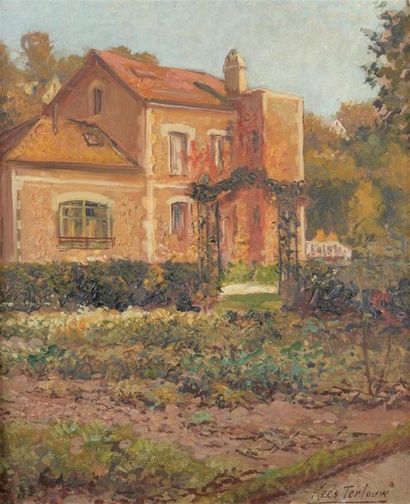 null Kees TERLOUW (1890-1948)
Paire de tableaux représentant une villa
Huiles sur...