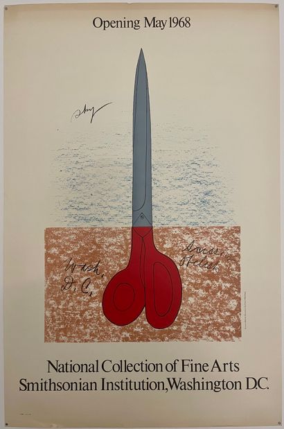 Claes Oldenburg (Né en 1929) Affiche de l’exposition Claes Oldenburg, 1968, National...