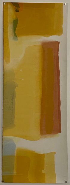 Jeff DORING (né en 1942) Lots of red ochre across country circa 1999 Watercolor on...