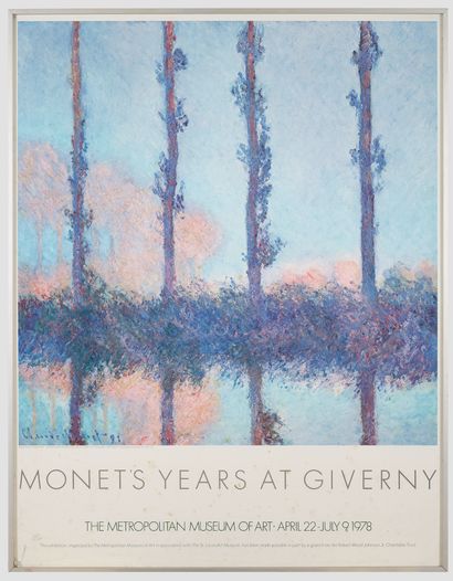 D’après Claude MONET (1840-1926) Poster for the exhibition Monet's years at Giverny,...