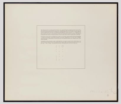ART & LANGUAGE 
The declaration device associated with the Air Show 1968 Lithographie...
