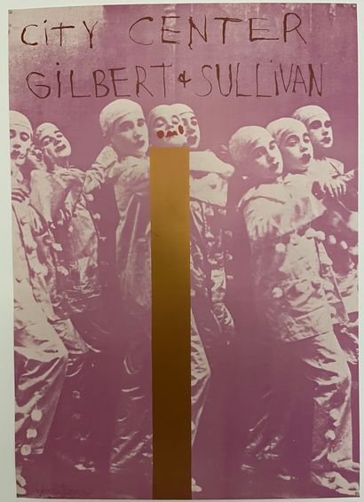Jim DINE (né en 1935) Poster for the Gilbert & Sullivan exhibition, City Center,...