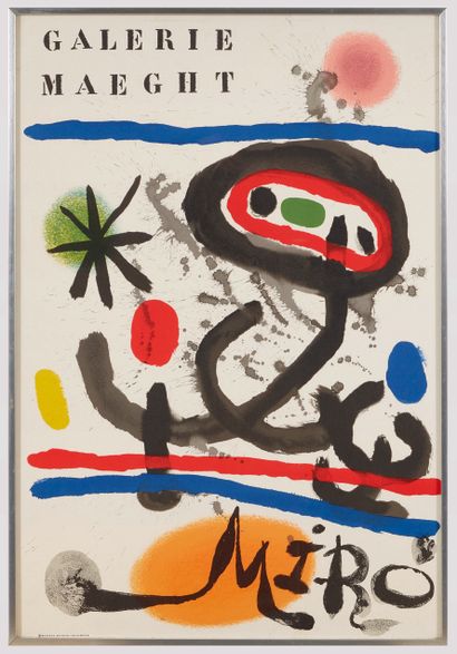 Joan MIRO (1893-1983) Poster for the Maeght Gallery

Dimensions at sight: 63 x 42...