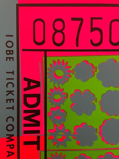 Andy Warhol (1928-1987) 
1967 Subway Ticket Screen printed poster for the Film Festival,...