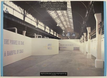 null Lot de 9 affiches d’expositions au Magasin, CNAC de Grenoble 60 x 84 cm Rapport...