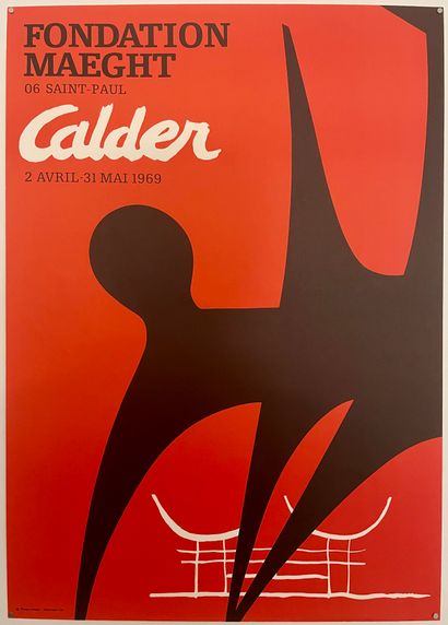 ALEXANDER CALDER (1898 - 1976) 
1969 Affiche lithographiée de l’exposition Calder,...